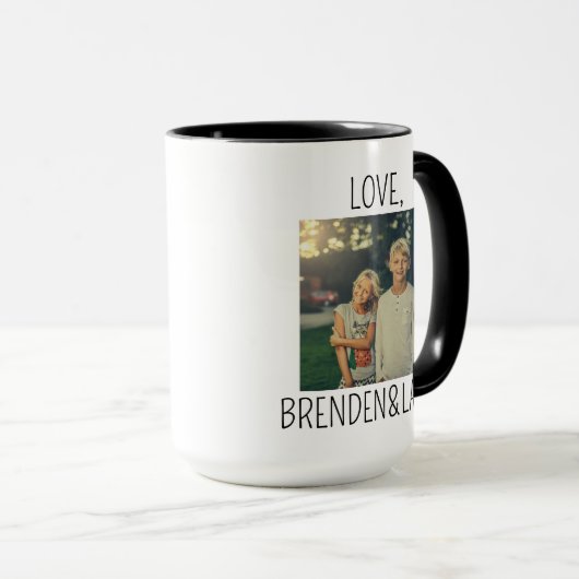 Beste Opa je Tasse, Personalisiertes Foto Tasse fü (VorderseiteRechts)