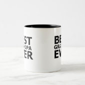 Beste Opa-je-Tasse Zweifarbige Tasse (Mittel)
