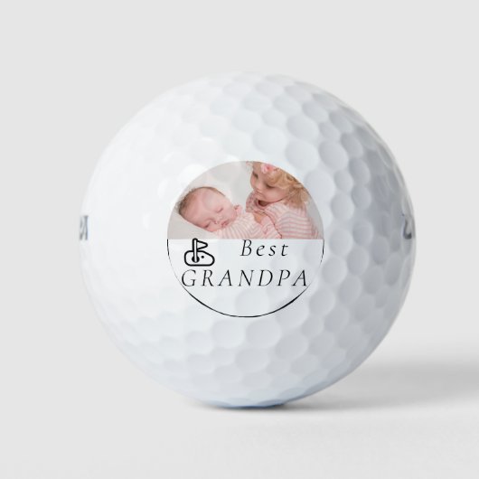 Beste Opa je | Vatertag Custom Foto GolF Golfball (Vorderseite)