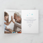 Beste Opa je | Vatertag-Foto Karte (Innenseite)