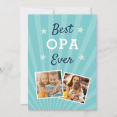 Beste Opa je | Vatertag Foto Karte (Vorderseite)