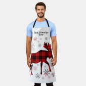 Beste Opa je Weihnachten Rote Pflaume Schürze (Getragen)