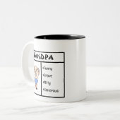 Beste Opa-jemals-Tasse Zweifarbige Tasse (Vorderseite Links)