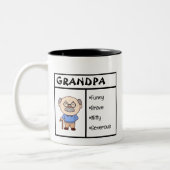 Beste Opa-jemals-Tasse Zweifarbige Tasse (Links)