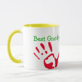 Beste Opa mit Handprints Tasse (Links)