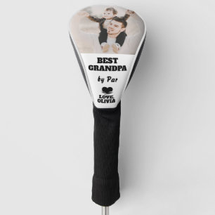 Beste Opa nach Par Custom Foto Großvaters Day Golf Headcover