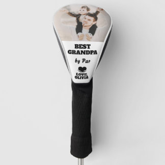 Beste Opa nach Par Custom Foto Großvaters Day Golf Headcover