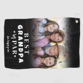 Beste Opa nach Par Foto Golfhandtuch (Horizontal)