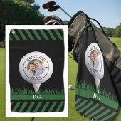 Beste Opa nach Par Foto Personalisiert Golfhandtuch