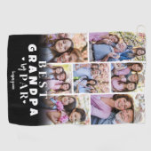 Beste Opa nach Par FotoCollage Golfhandtuch (Horizontal)