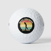 Beste Opa nach Par - Golfer Golfball (Vorderseite)