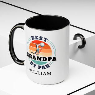 Beste Opa nach Par Retro Geburtstag Personalisiert Tasse