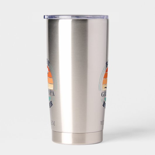 Beste Opa nach Par Retro Gedeckter Garten Thermobecher (Rechts)