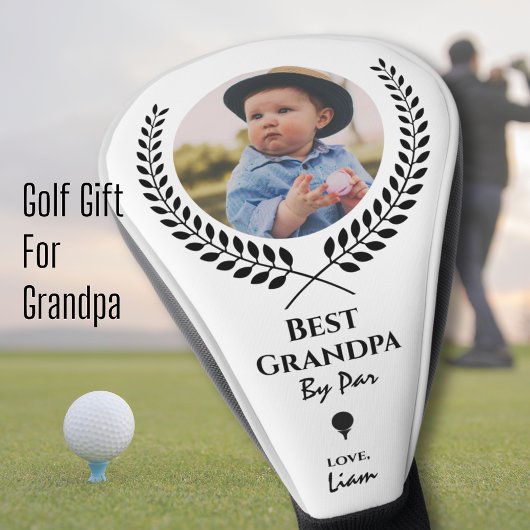 Beste Opa nach Par Sportwagen Foto Golf Headcover
