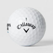 Beste Opa nach Par Vatertag Personalisiert Golfball (Logo)