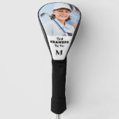 Beste Opa nach Pay-Foto-Monogramm individuell Golf Headcover (Vorderseite)