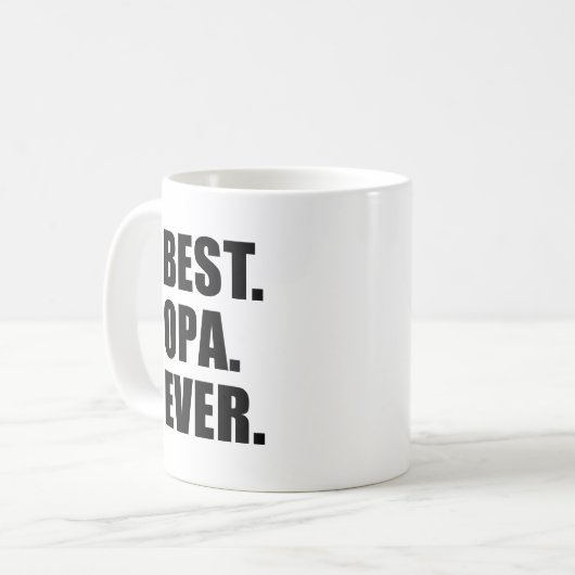 Beste Opa überhaupt Tasse (Vorderseite Links)