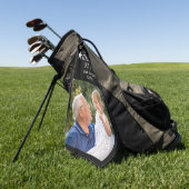 Beste Opa von Par Foto Geschenk Personalisiert Golfhandtuch (Gras)