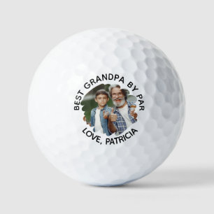 Beste Opa von Par mit dem Tag des Fotos Vatertag Golfball