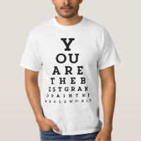 Beste Opfertypografie | Snellen Chart T - Shirt