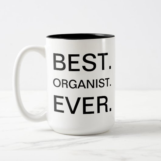 Beste Organist-überhaupt Tasse (Links)