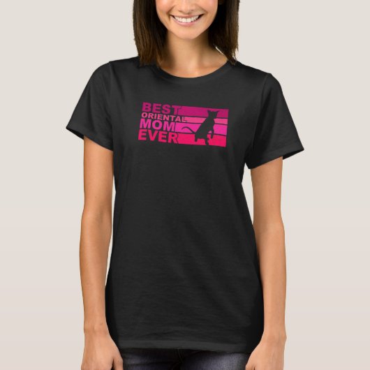Beste Orientalische Katzenmutter überhaupt T-Shirt (Vorderseite)