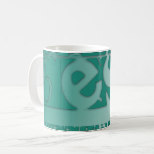 Beste Original-Typografie-Tasse Kaffeetasse (Vorderseite Links)