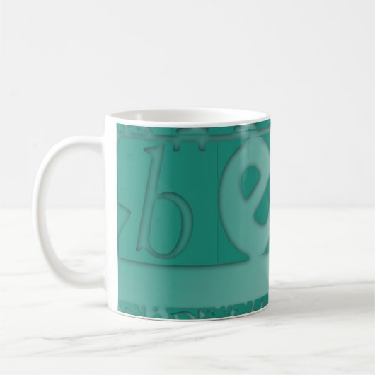 Beste Original-Typografie-Tasse Kaffeetasse (Links)
