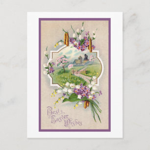 Beste Ostergrüße Vintage Feiertagspostkarte