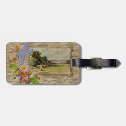 Beste Osterwünsche Gepäckanhänger (Rückseite horizontal)
