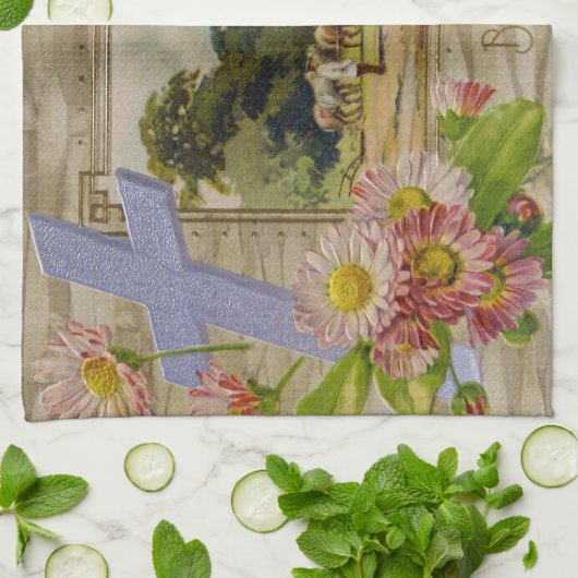 Beste Osterwünsche Geschirrtuch (Gefaltet)