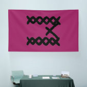 Beste Outdoor Banner. Groß. Schwarz. Leere oder Cu Banner (Messe)