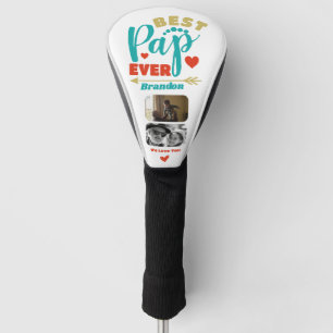 Beste Pap je personalisierte Papa-Vintages Retro Golf Headcover