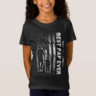 Beste Pap je USA Flag Vater's day Opa Geschenk T-Shirt