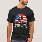 Beste Pap Pp je US-Flagge T-Shirt (Vorderseite)