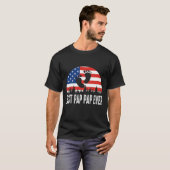 Beste Pap Pp je US-Flagge T-Shirt (Vorne ganz)