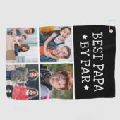 Beste Papa-by-Par-Fotosammlung Golfhandtuch (Horizontal)