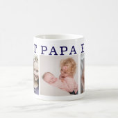 Beste Papa Ever - Custom 3-Foto Collage Coffee Tas Kaffeetasse (Mittel)