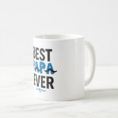 Beste Papa Ever Tasse - Funny Mustache Vater Gesch (VorderseiteRechts)