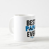 Beste Papa Ever Tasse - Funny Mustache Vater Gesch (Vorderseite Links)
