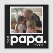 Beste Papa-Foto Magnetic 5.25"-Karte Magnetkarte (Vorderseite)