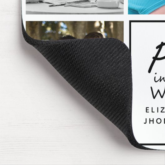 Beste Papa in der Welt Moderne, einfache Foto Coll Mousepad (Ecke)