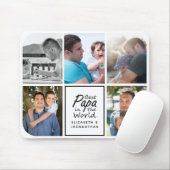 Beste Papa in der Welt Moderne, einfache Foto Coll Mousepad (Mit Mouse)