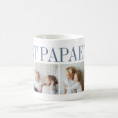 Beste Papa je 4 Foto Collage Opa Kaffeetasse (Mittel)