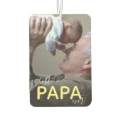 Beste Papa je Großvater und Baby Modernes Handwrit Autolufterfrischer (Rückseite)