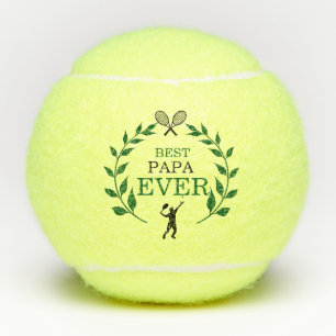 Beste Papa-je-Rackets-Silhouette Tennisbälle
