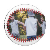 Beste Papa je Script Vathers Day Foto Collage Baseball (Vorderseite Links)