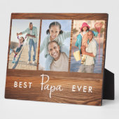 Beste Papa-jemals-Vatertag 3 FotoCollage Fotoplatte (Seite)