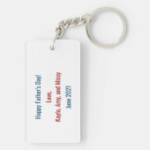 Beste Papa-Liebe für Vater-Foto-Frame-Effekte Schlüsselanhänger (Rückseite)