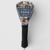 Beste Papa nach Par | 3 FOTO Golf Headcover (Vorderseite)